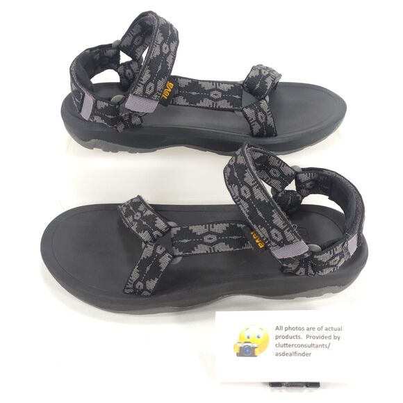 Teva Hurricane Outdoor Adjustable Sandal Youth Size 6 1019390Y Gray Black - Picture 5 of 9